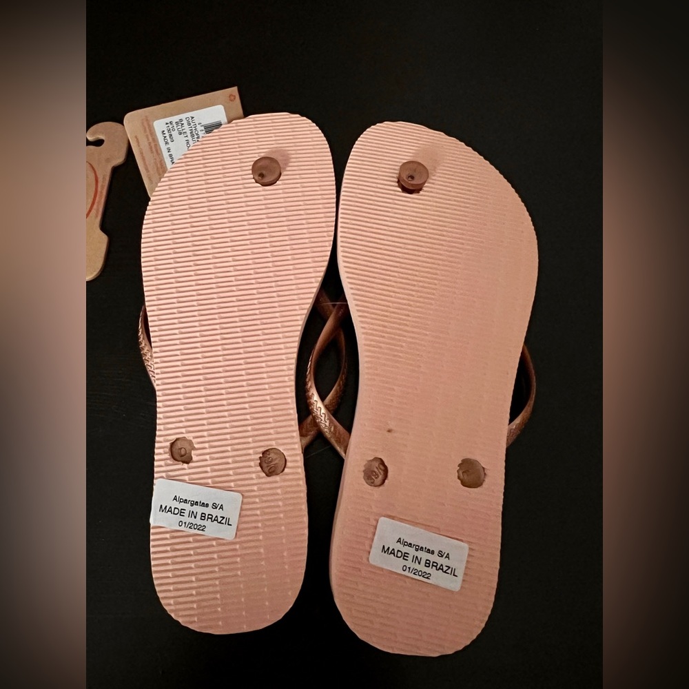 Havaianas Floral Sandals in Pink and Green - Picture 4 of 4